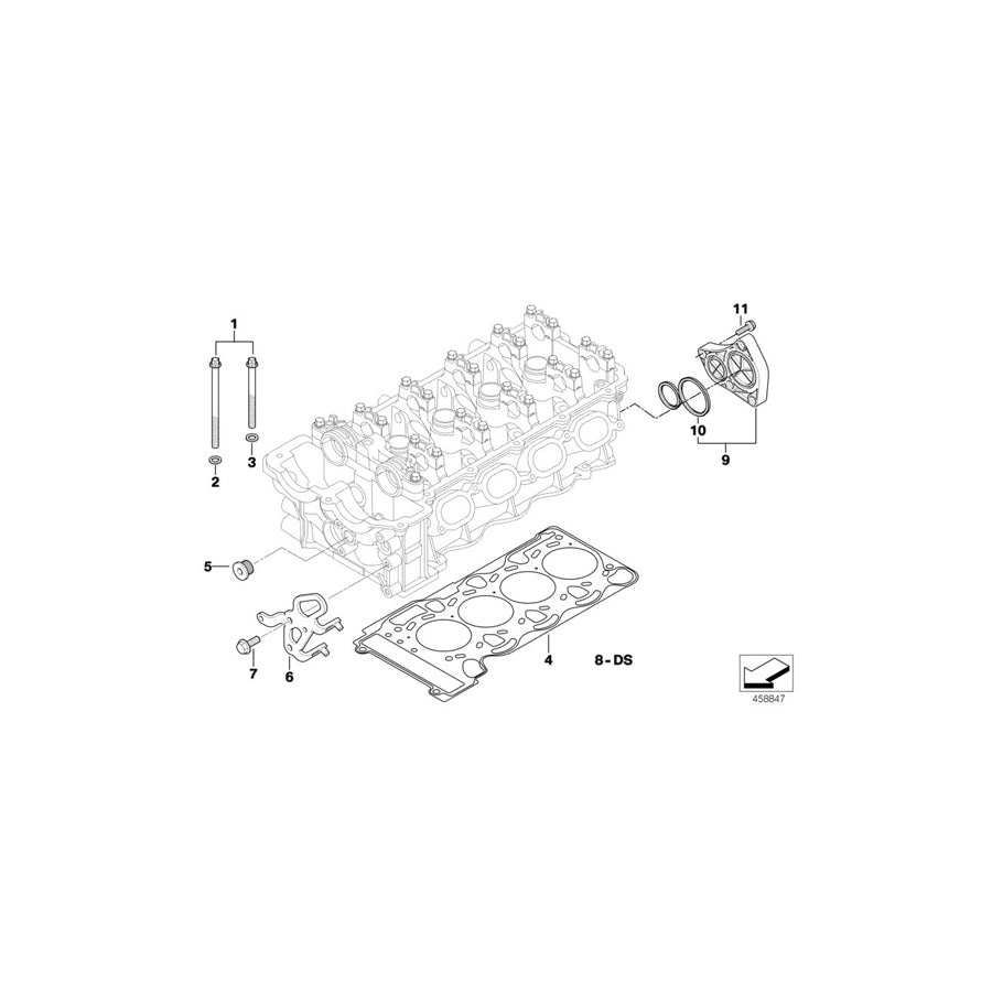 Genuine BMW 11127557935 E90 Gasket Set Cylinder Head Asbestos Free (Inc. 320si) |