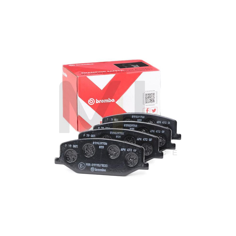 Brembo P 79 001 Brake Pad Set Excl. Wear Warning Contact
