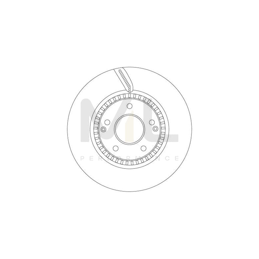 TRW DF6884S Brake Disc Vented, Painted | Performance Parts Direct Car Parts