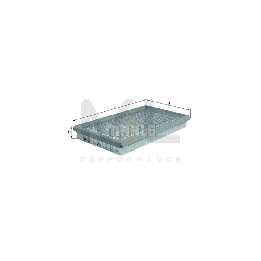 MAHLE ORIGINAL LX 595 Air Filter Filter Insert | Performance Parts DirectCar Parts
