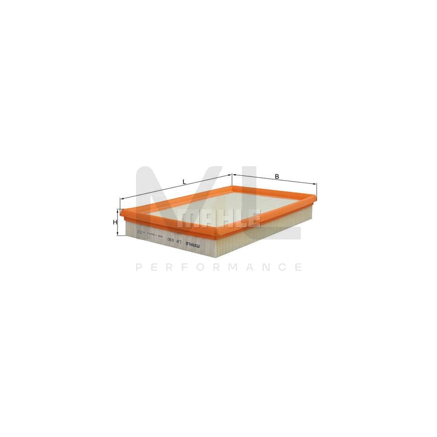 MAHLE ORIGINAL LX 430 Air Filter Filter Insert | Performance Parts DirectCar Parts
