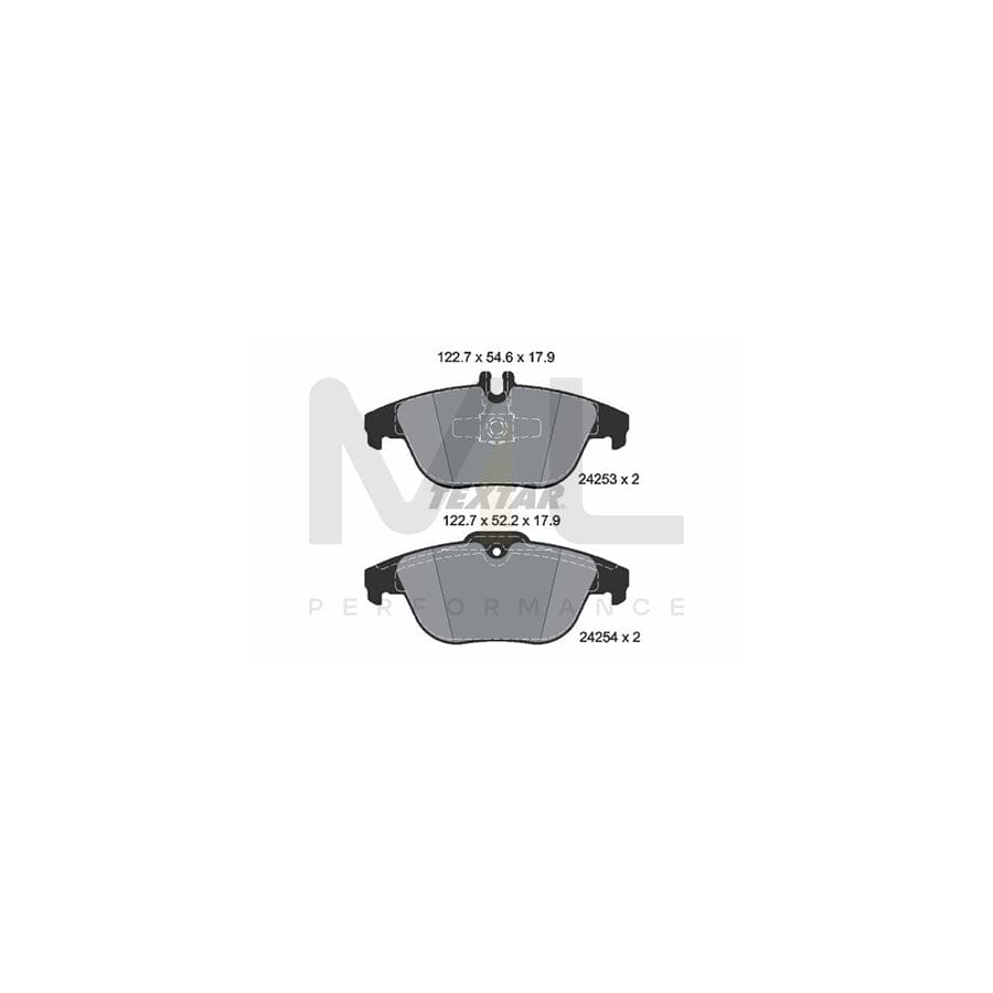 TEXTAR epad 2425381 Brake pad set prepared for wear indicator