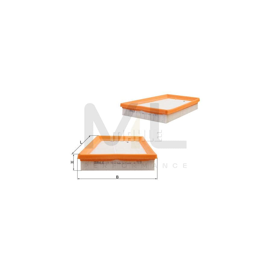 MAHLE ORIGINAL LX 1813 Air Filter Filter Insert | Performance Parts DirectCar Parts