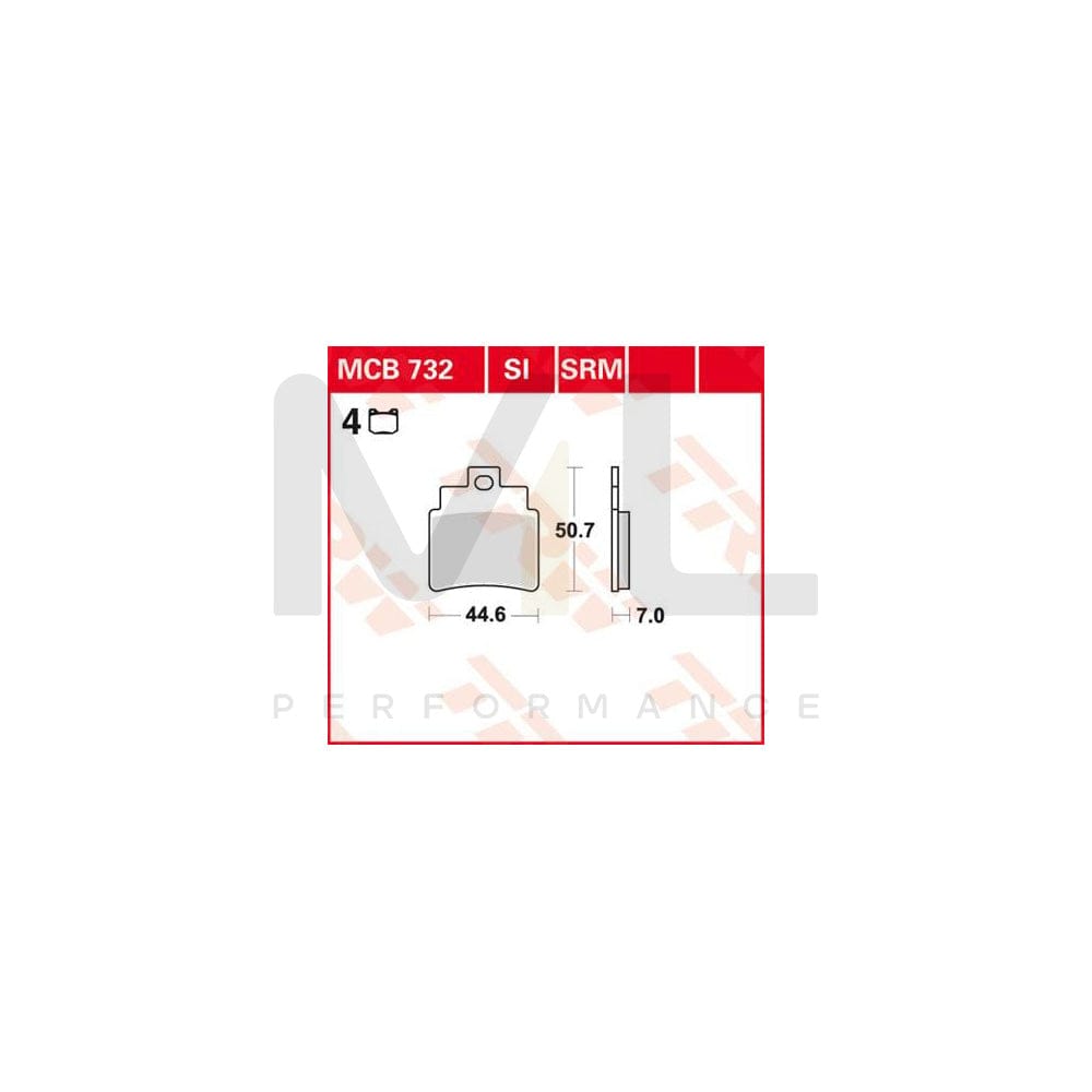 TRW Sinter Offroad Mcb732Si Brake Pad Set | Performance Parts Direct Car Parts