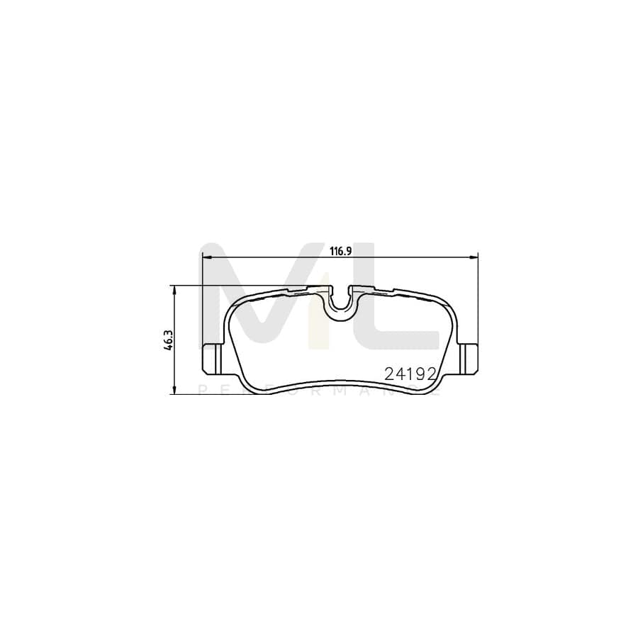 TEXTAR 2419206 Brake pad set prepared for wear indicator, with brake caliper screws | Performance Parts Direct Car Parts