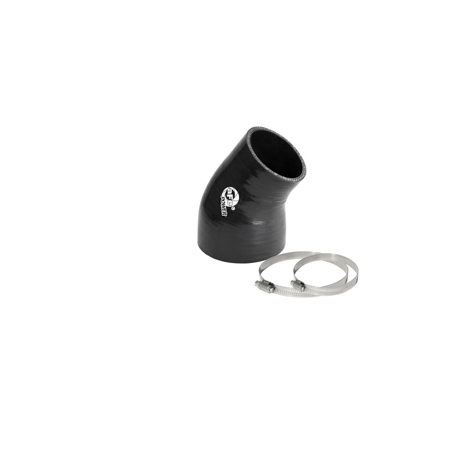 aFe 59-00117 (3 IN ID to 2-1/4 IN ID x 35 Deg.) Elbow Reducing Coupler - Black Replacement Coupling Kit
