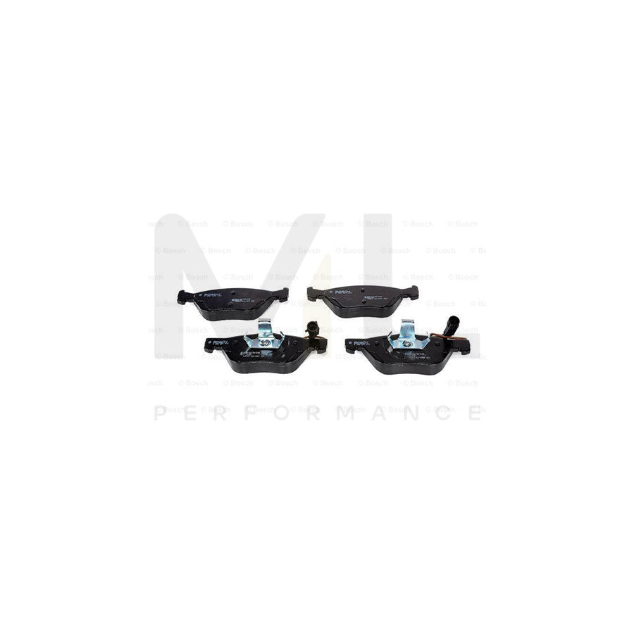 Bosch 0986424576 Brake Pad Set With Integrated Wear Sensor, With Anti-Squeak Plate, With Piston Clip BP322 | Performance Parts Direct Car Parts