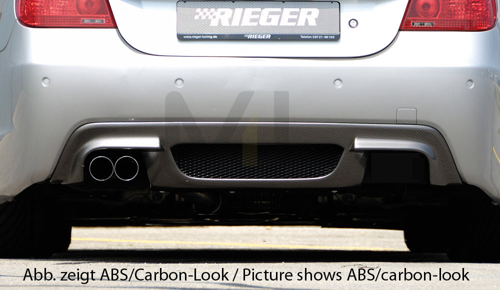 Rieger 00053602 BMW 5 Series E60 E61 Rear Diffuser for Tailpipe Left
