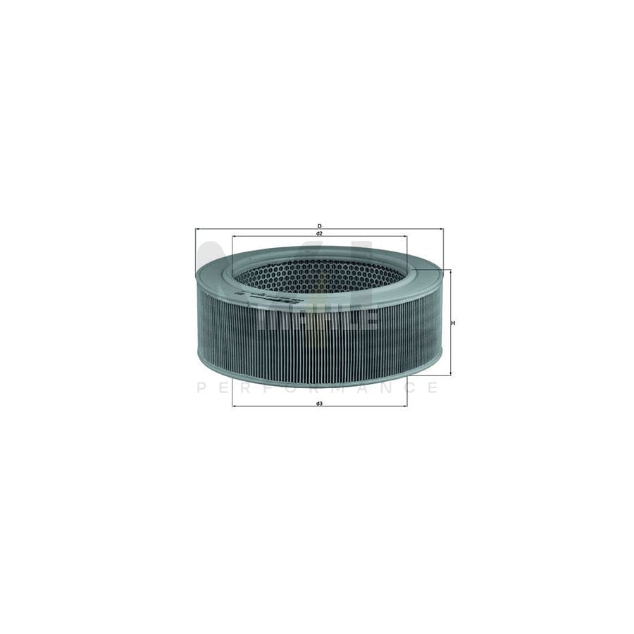 MAHLE ORIGINAL LX 284 Air Filter Filter Insert | Performance Parts DirectCar Parts