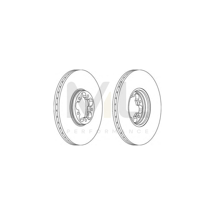 FERODO DDF1112-1 Brake Disc for FORD TRANSIT Vented | Performance Parts Direct Car Parts