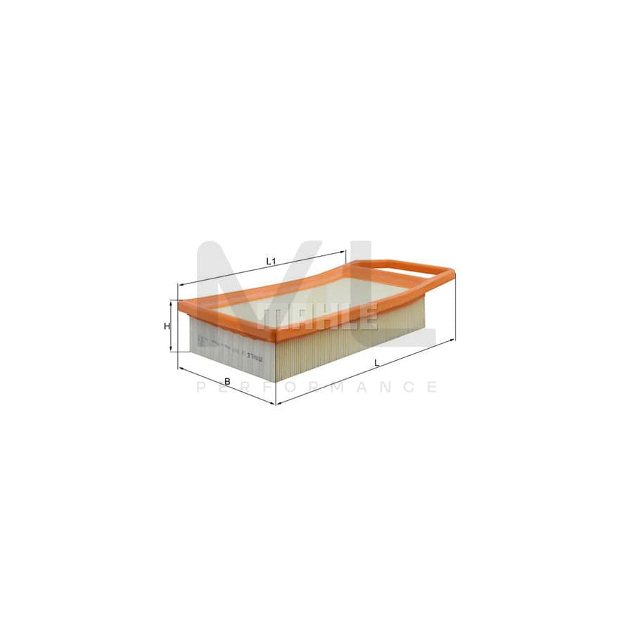 MAHLE ORIGINAL LX 1619 Air Filter Filter Insert | Performance Parts DirectCar Parts