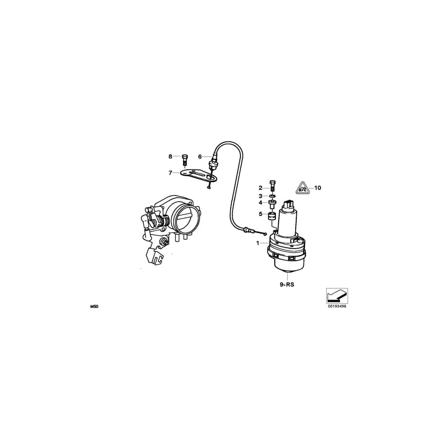 Genuine BMW 13541735572 E36 E34 Bracket For Accelerator Bowden Cable ASC+T (Inc. 525ix, 325is & 325i)