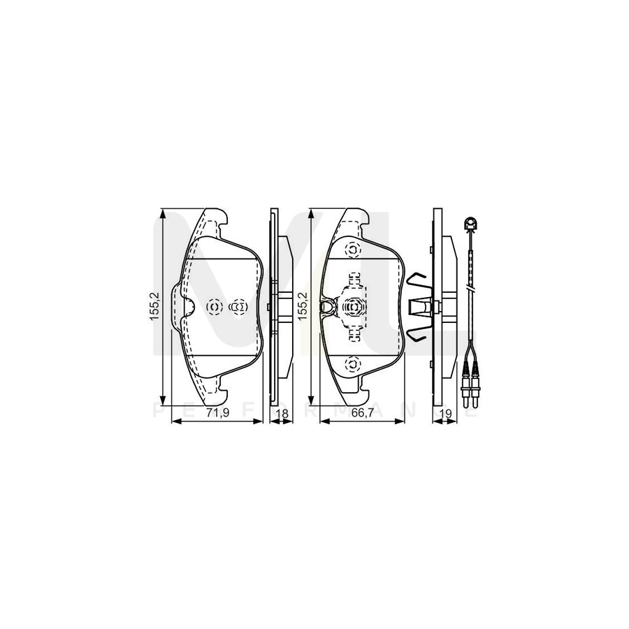 Bosch 0986Tb3201 Brake Pad Set With Accessories | Performance Parts Direct Car Parts