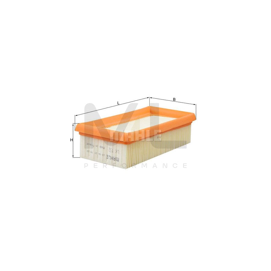 MAHLE ORIGINAL LX 178 Air Filter Filter Insert | Performance Parts DirectCar Parts