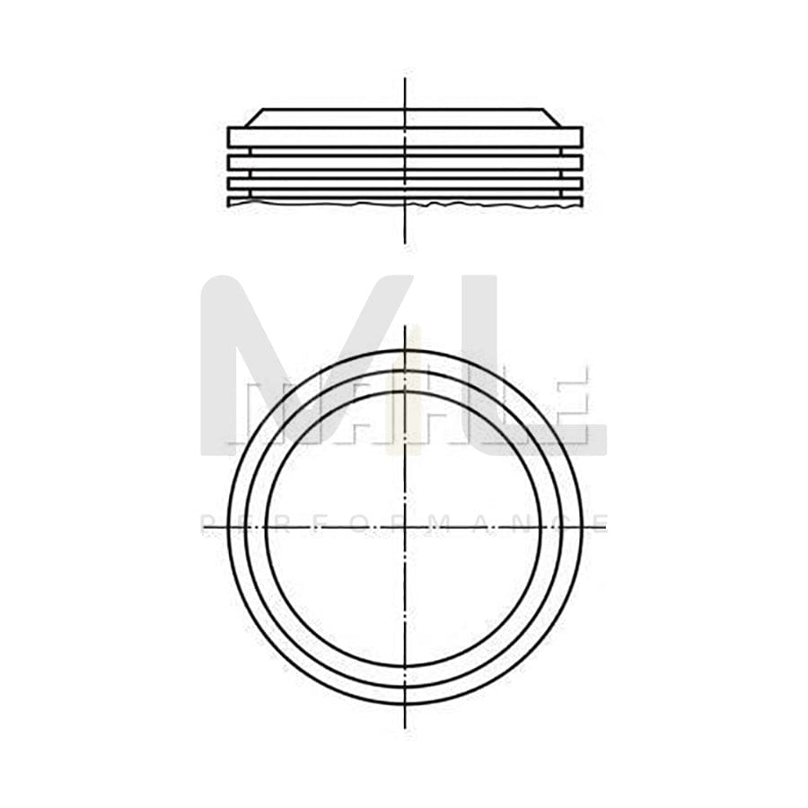 MAHLE ORIGINAL 039 15 00 Piston for PEUGEOT 204 75,0 mm | Performance Parts DirectCar Parts