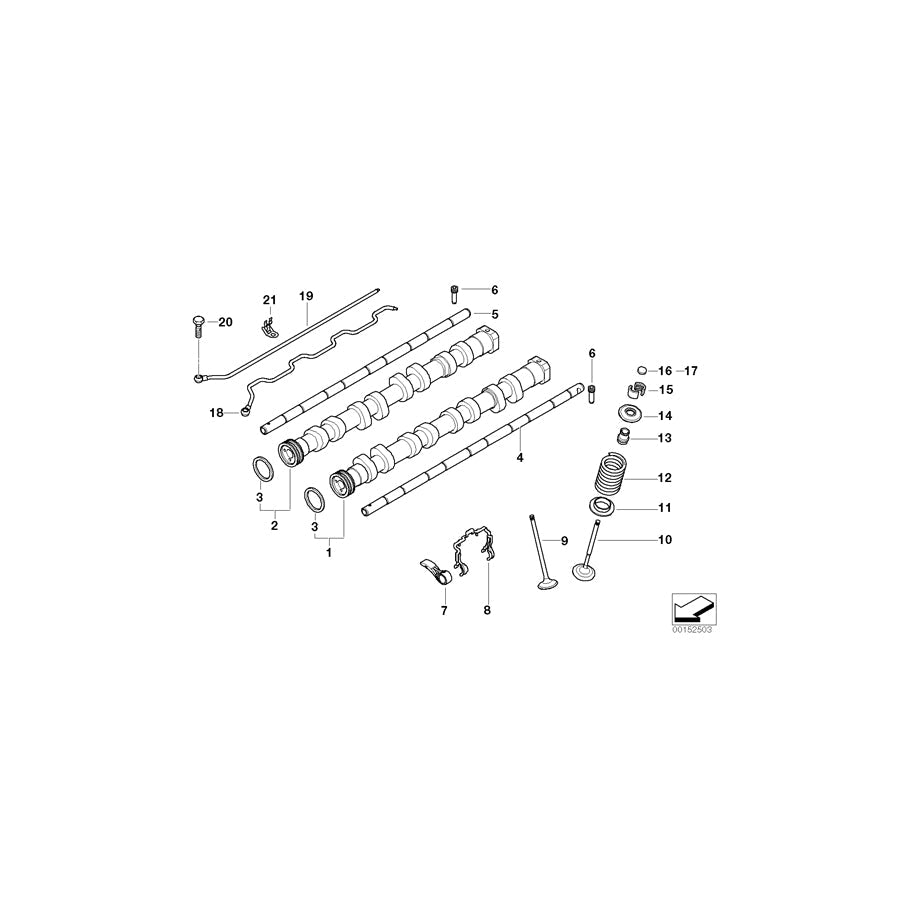 Genuine BMW 11337549034 E90 Rocker Arm (Inc. 320si) |