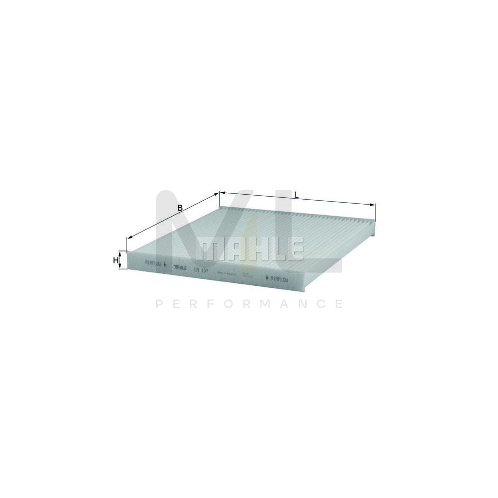 MAHLE ORIGINAL LA 107 Pollen filter Particulate Filter | Performance Parts DirectCar Parts