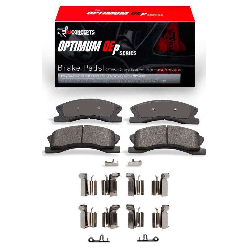 R1 Concepts R1 99-04 Jeep Grand Cherokee Front Optimum OE Pads & Hardware Kit