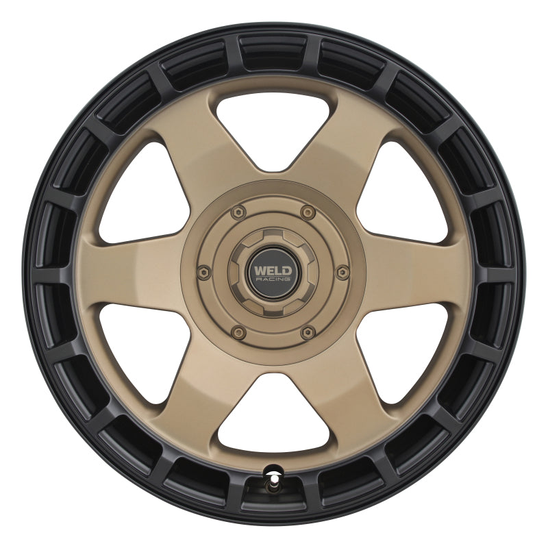 Weld Off-Road Ridge 20x9 - 5x127 / 5x139.7 BP - ET0 - 87.1mm CB - Satin Bronze Wheel (Black Ring)