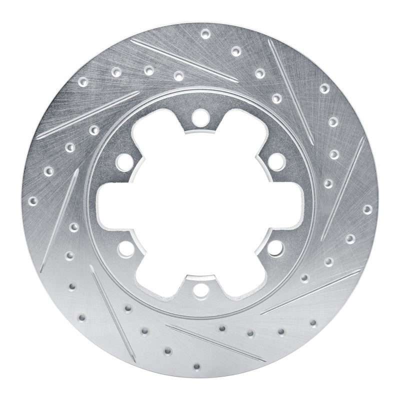 R1 Concepts R1 15-25 Ford Transit-350/SRW Rear Right Drilled & Slotted Silver Brake Rotor