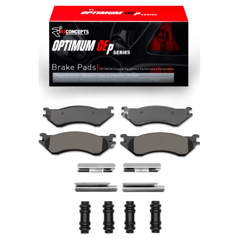 R1 Concepts R1 97-04 Dodge Ram 1500 Pickup Front Optimum OE Pads & Hardware Kit