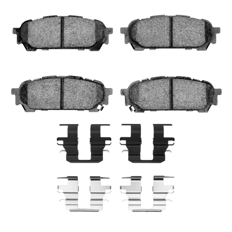 R1 Concepts R1 03-08 Subaru Forester Rear Euro Ceramic Brake Pads and Hardware Kit