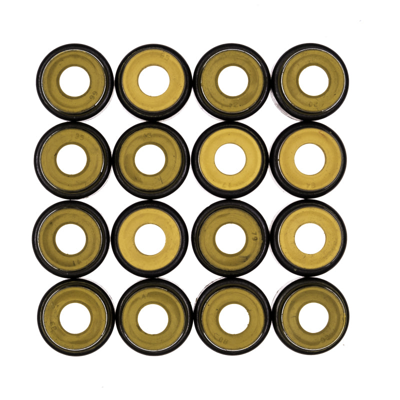 Cometic Gasket Cometic .265in x .500in x .555in x .645in Metal Jacket Valve Stem Seal - Yellow - 16 Pack