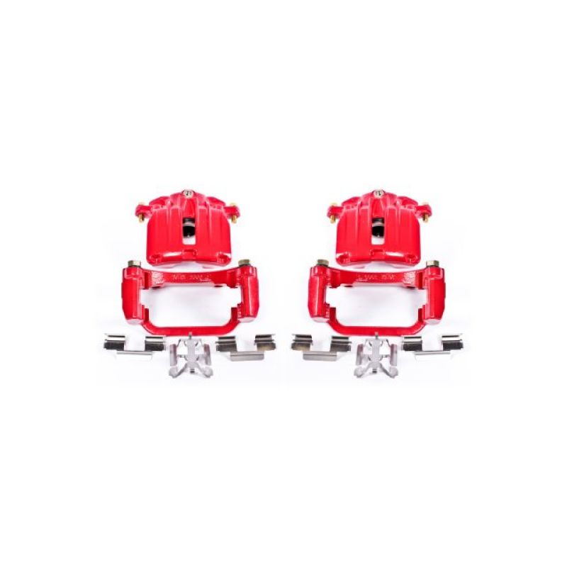 PowerStop Power Stop 04-05 Cadillac DeVille Rear Red Calipers w/Brackets - Pair