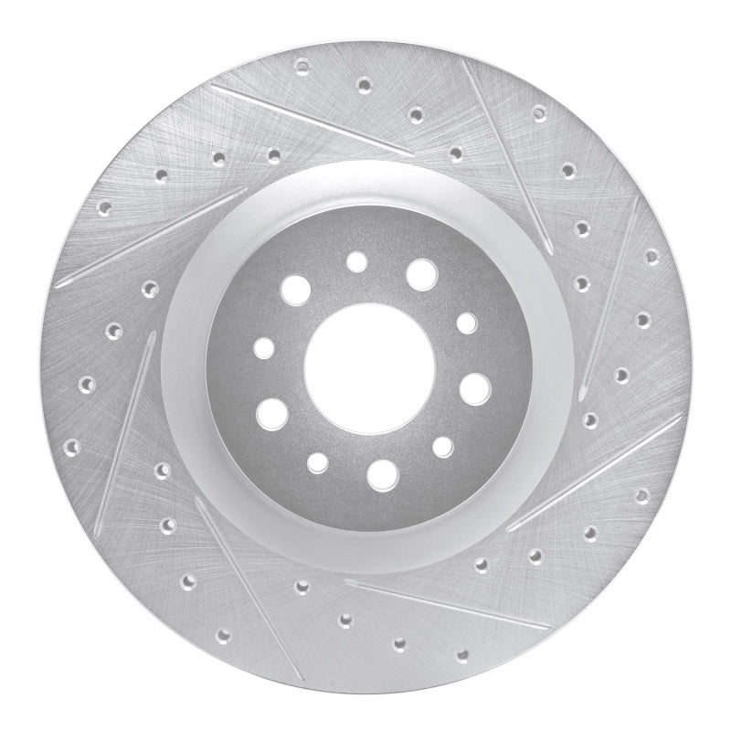 R1 Concepts R1 15-22 Ram Promaster City Front Right Drilled & Slotted Silver Brake Rotor
