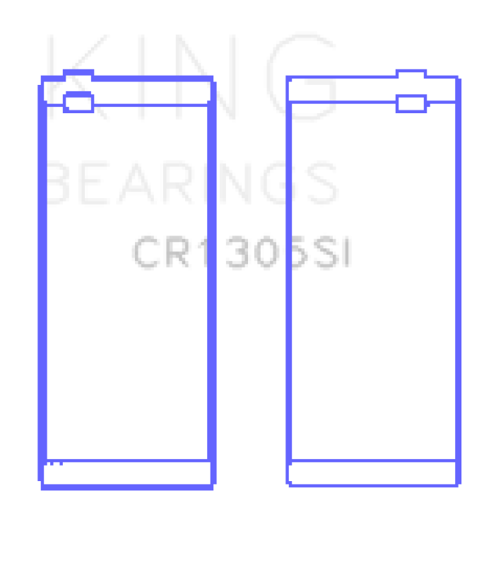 King Engine Bearings King 03-15 Dodge Cummins Diesel 5.9L L6 (Size 0.25) Cracked Rod Bearing (Must Order 6 for Set)