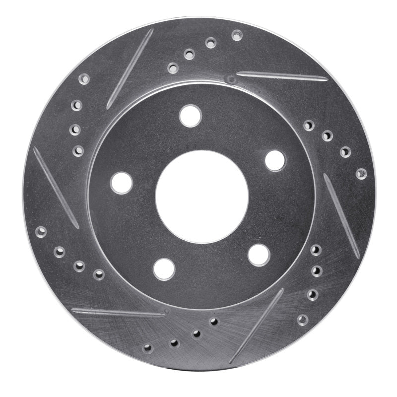 R1 Concepts R1 90-97 Ford AEROSTAR Right Front Drilled & Slotted Silver Brake Rotor