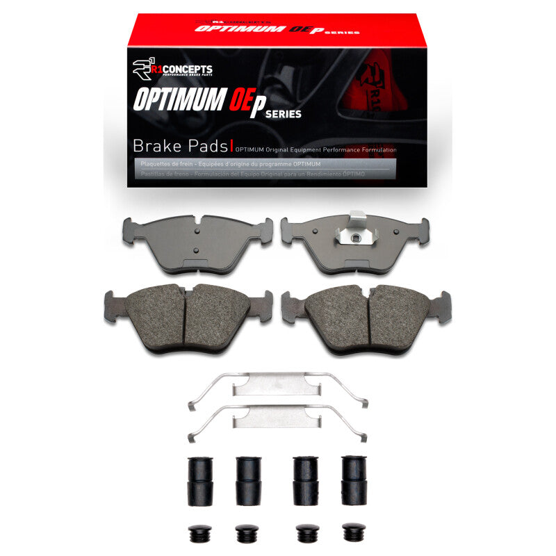R1 Concepts R1 04-10 BMW M3 Front Optimum OE Pads & Hardware Kit