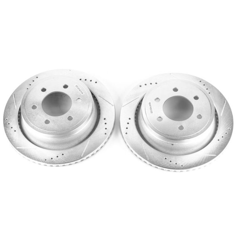 PowerStop Power Stop 12-18 Ford F-150 Rear Evolution Drilled & Slotted Rotors - Pair