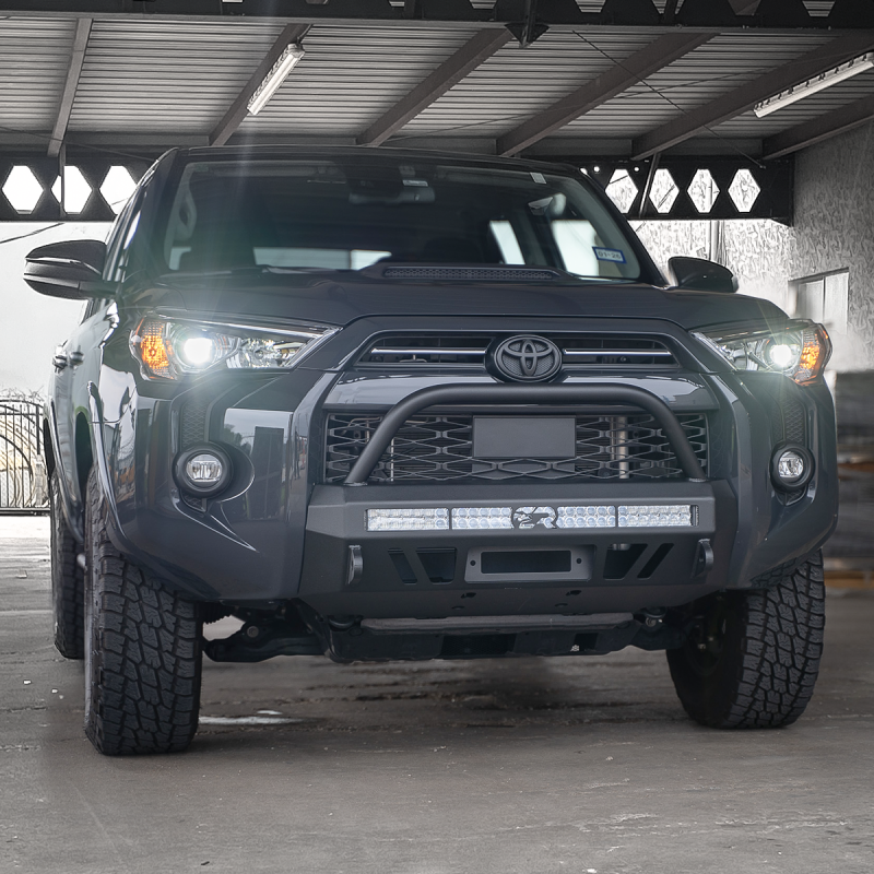 Cali Raised LED Cali Raised 14-24 Toyota 4Runner Stealth Bumper - Bull Bar / 32In Led Bar Combo