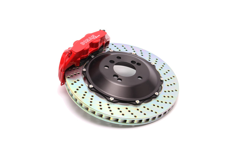 Dinan 04-07 BMW 525i Rear Brake Kit - Red Calipers - Drilled