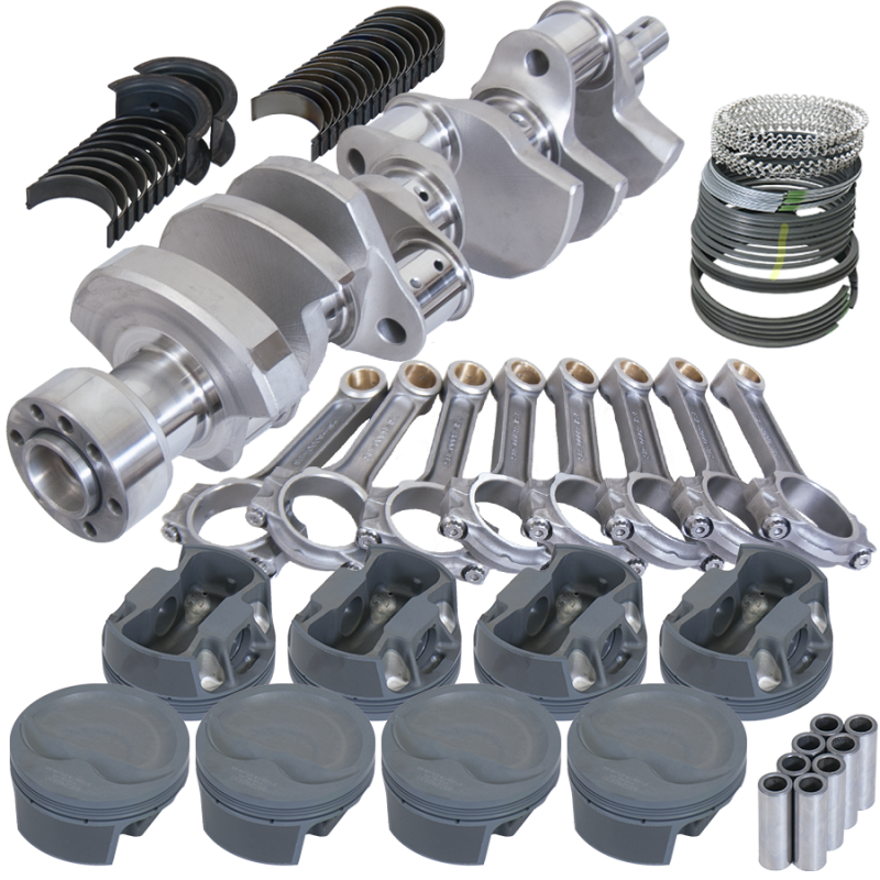 Eagle Chevy LT1 350 1Pc 3.750in Crank 6.000in I-Beam Rods -16cc 4.000in Pistons Rotating Assembly