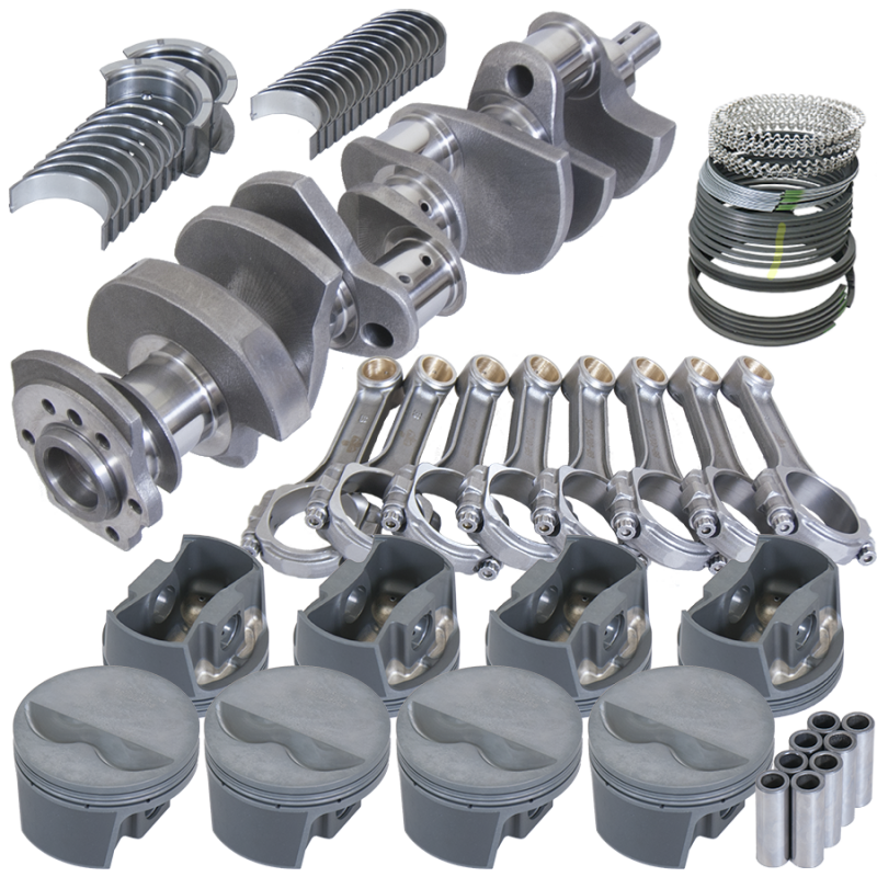Eagle Chevy 350 3.480in Crank 6.000in I-Beam Rods -5cc Flat Top 4.040in Pistons Rotating Assembly