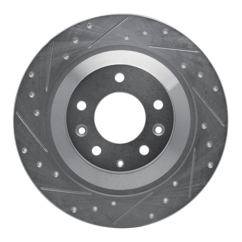 R1 Concepts R1 06-07 Mazda 6 Rear Left Drilled & Slotted Silver Brake Rotor