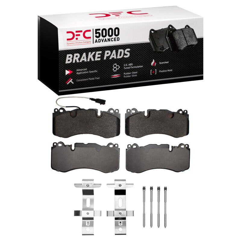 DFC 14-24 Maserati Levante Front 5000 Advanced Low Metallic Brake Pads and Hardware Kit