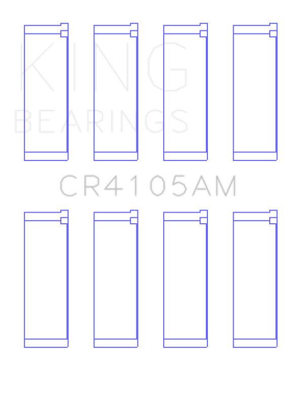 King Engine Bearings Mazda FS-DE L4/FP L4/FS L4 DOHC 16 Valve (Size +0.5) Rod Bearing Set