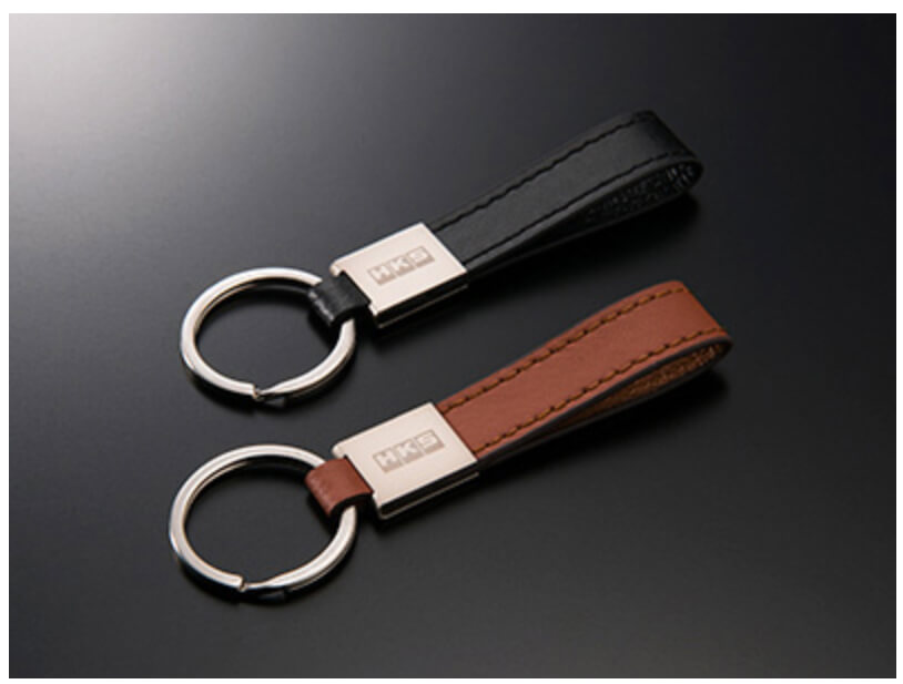 HKS 51007-AK223 LEATHER KEYRING CAMEL