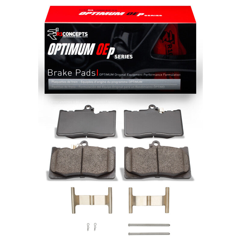 R1 Concepts R1 06-20 Lexus GS460 Front Optimum OE Brake Pads & Hardware Kit