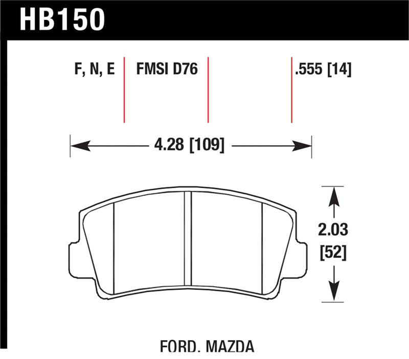 Hawk Performance Hawk 79-84 Mazda B2000 / 70-74 RX-2 / 74-78 RX-4 / 79-85 RX-7 Blue 9012 Front Race Brake Pads