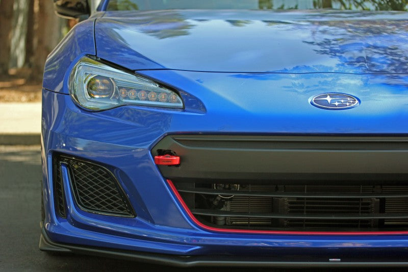 Perrin Performance PERRIN 18-21 Subaru WRX & STI / 13-25 BRZ / 17-20 Toyota 86 Tow Hook Kit (Front) - Red
