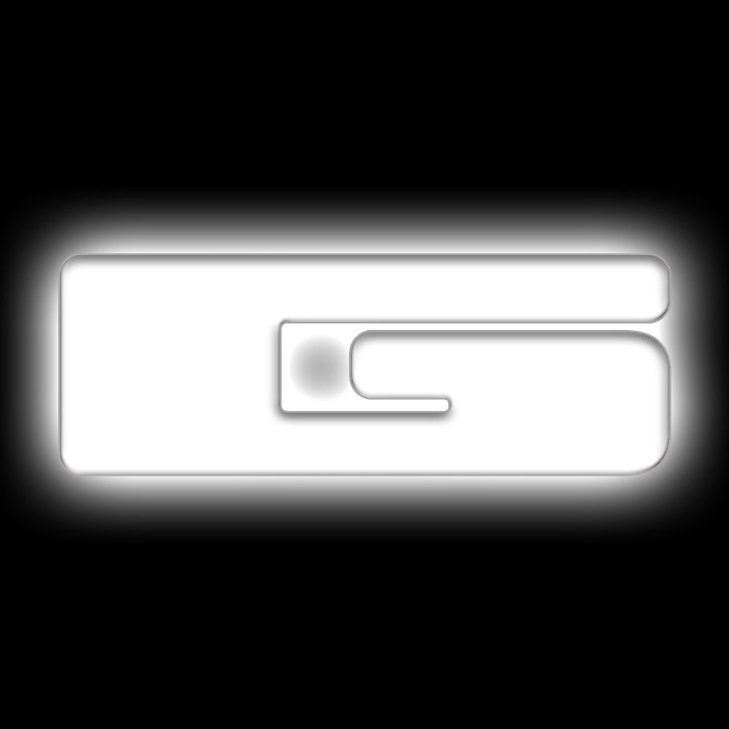 ORACLE Lighting Universal Illuminated LED Letter Badges - Matte Wht Surface Finish - G