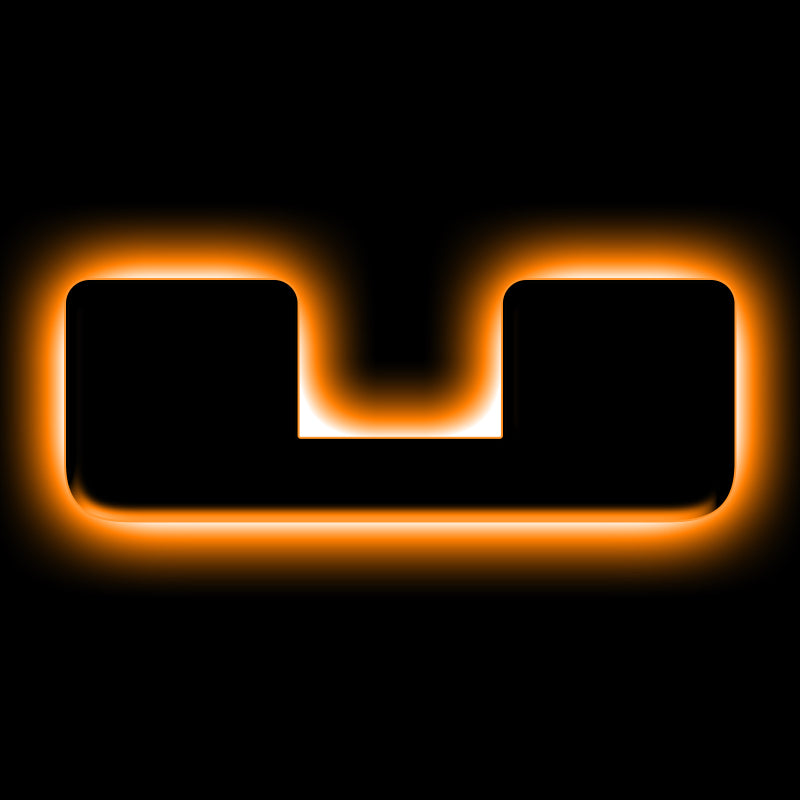 ORACLE Lighting Universal Illuminated LED Letter Badges - Matte Blk Surface Finish - U