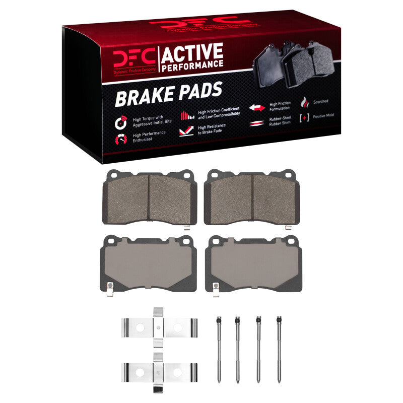 DFC 05-06 Ford GT Front Active Performance Pads and Hardware Kit