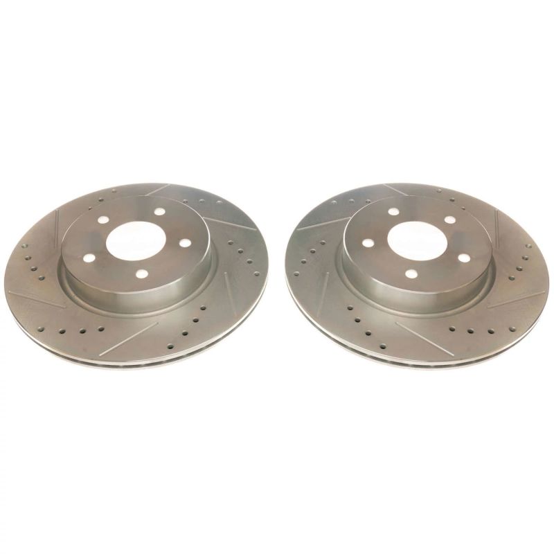 PowerStop Power Stop 19-20 Infiniti QX50 Rear Evolution Drilled & Slotted Rotors - Pair