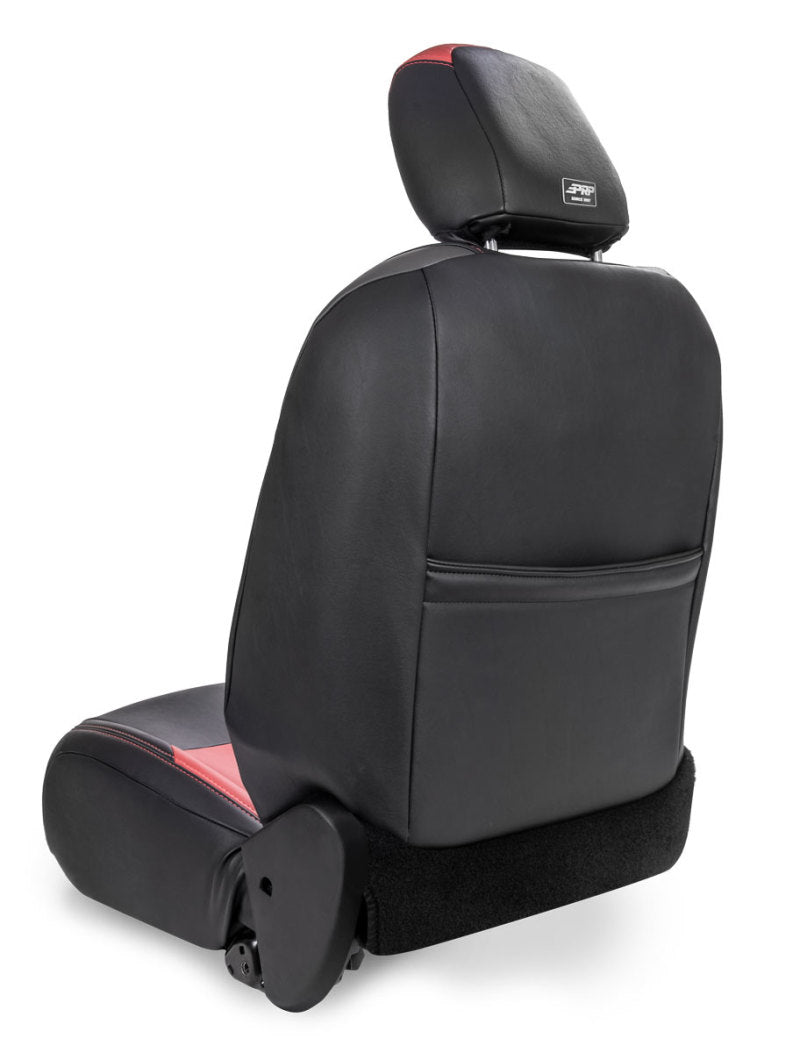 PRP Seats PRP 2018+ Jeep Wrangler JL/2 door/ Non-Rubicon Front Seat Covers (Pair) - Black/Tan