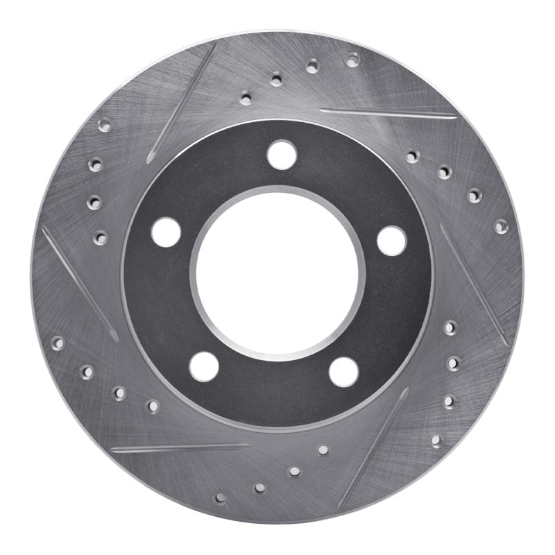 R1 Concepts R1 76-86 Jeep Scrambler Front Left Drilled & Slotted Silver Brake Rotor